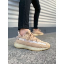 JET-305 Pulse Bağcıklı Triko Kumaş Erkek Günlük Spor Ayakkabı Tbt - Bej