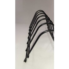 Metal Siyah Ferforje Tabaklık Tabak Standı Kolay Montaj ve Estetik Görünüm Sunar