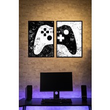 Notpa Dekorize Mdf 2 Parça 3 mm Çerçeve Görünümlü Gamer Tablo 21X30 2001 30 x 21