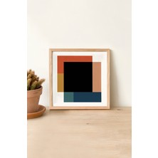 Ahşap Çerçeveli Mdf Kare Tek Tablo (Kendi Tablo Setinizi Oluşturacağınız Liste) TX1031 23 x 23