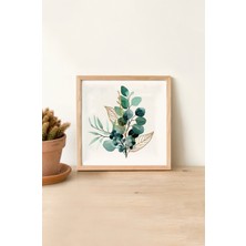 Ahşap Çerçeveli Mdf Kare Tek Tablo (Kendi Tablo Setinizi Oluşturacağınız Liste) 23 x 23 Çerçeveli TX1204