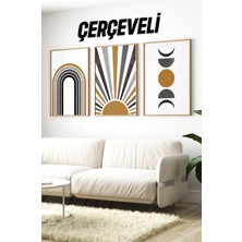 Dekorize Mdf Tablo Seti 3 Parça 3 mm - Çerçeveli Tablo Seti Salon Oturma Odası Için 3041 23 x 32