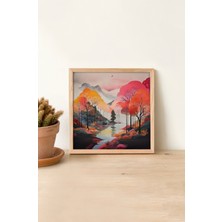 Ahşap Çerçeveli Mdf Kare Tek Tablo (Kendi Tablo Setinizi Oluşturacağınız Liste) TX1018 23 x 23