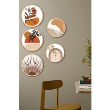 Dekorize Mdf 5 Parça Çerçeve Görünümlü Tablo Set 5009 50 x 70