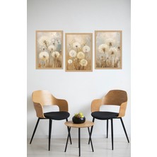 Dekorize Mdf Tablo Seti 3 Parça 3 mm - Salon Oturma Odası Için Bohem Duvar Dekoru 3043 13 x 17