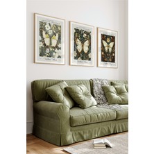 Dekorize Mdf Tablo Seti 3 Parça 3 mm - Çerçeveli Tablo Seti Salon Oturma Odası Için 3055 23 x 32