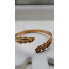 Yaprak Model Ayarlanabilir Gold Kelepçe