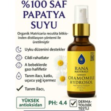 Rana Natural’s %100 Saf Tıbbi Papatya Hidrosolü – German Chamomile Floral Water 50ML | Organik Buhar Distilasyonlu, Bebek ve Hassas Ciltler Için Uygun