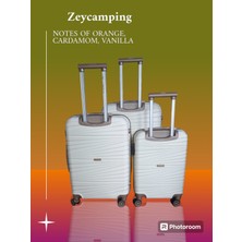 Zey Camping Profesyonel Şifreli Kırılmaz Silikon Bavul Valiz Seyahat Çantası 3 Lü Set