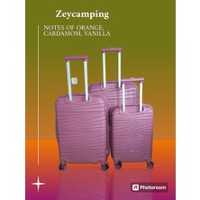 Zey Camping Profesyonel Şifreli Kırılmaz Silikon Bavul Valiz Seyahat Çantası 3 Lü Set