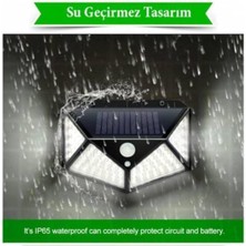 Güneş Enerjili Lamba LED Sokak Dış Ortam Solar Bahçe Aydınlatması Su Geçirmez Sensörlü 1 Adet
