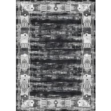 Bazaar Forum Pamuk Taban Dijital Baskı Kaymaz Tüy Dökmeyen Makinada Yıkanabilir Salon Halısı Mutfak Halısı