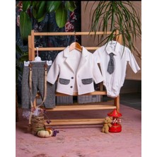 Kapitoneli Ceketli Ekose Badili Erkek 3'lü Takım