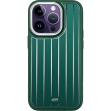 Fuchsia iPhone 14 Pro Max ile Uyumlu Kılıf HBC-190 Kolaj Kapak - Koyu Yeşil