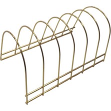 6 Bölmeli Lüx Gold Metal Ferforje Tabaklık-Tencere Kapaklığı