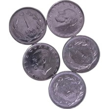 1980 Yılı 1 Lira Çil 5 Adet