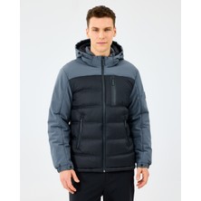 Skechers M Padded Jacket Erkek Gri Mont S242033-3998