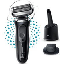 Braun Yeni Seri 7 N7200CC Kablosuz Tıraş Makinesi, Smartcare, Autosense, 360° Flex, Islak & Kuru