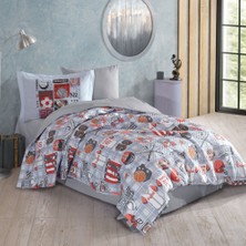 Victory Mavi- Tek Kişilik Poplin Kapitone Nevresim Takımı