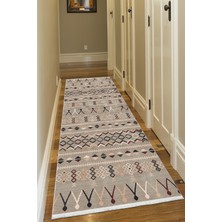 Bazaar Forum Pamuk Taban Dijital Baskı Kaymaz Tüy Dökmeyen Makinada Yıkanabilir Salon Halısı Mutfak Halısı