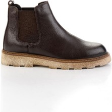 Kahve Hakiki Deri Erkek Bot & Bootie E02905301140