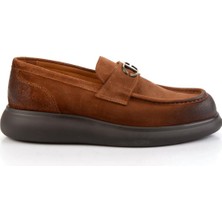 Taba Hakiki Deri Erkek Loafer Ayakkabı E01901600402