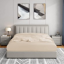 Soley | Jersey | %100 Pamuk Çift Kişilik 140 x 200 Lastikli Çarşaf