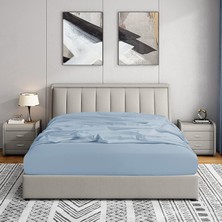 Soley | Jersey | %100 Pamuk Çift Kişilik 140 x 200 Lastikli Çarşaf