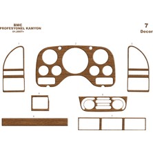 Bmc Profesyonel Konsol-Torpido Kaplama 2007 7 Parça Açık Meşe