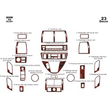 Bmw X5 Uyumlu Konsol-Torpido Kaplama 2000 23 Parça Maun
