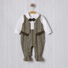 Yelekli Balıksırtı Bebe Erkek Tulum
