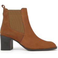 Ziya, Kadın Hakiki Deri Bot 1531020Z9805 Taba