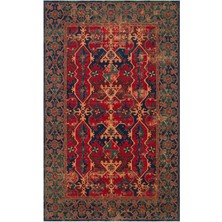 Hoom Rugs Cadis Kdm 01 Navy Red Vintage El Emeği Yüksek Kara Tezgah Halısı