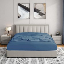 Soley | Jersey | %100 Pamuk Çift Kişilik 140 x 200 Lastikli Çarşaf