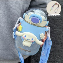 Cinnamoroll Sevimli Tavşan Askılı Suluk Matara Tritan Bpa Free Ağız ve Diş Sağlığına Uygun