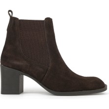 Ziya, Kadın Hakiki Deri Bot 1531020Z9805 Kahve