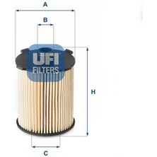 Ufı 2511000 - Yağ Filtresi Volvo S60 Iı 2015 2020 S80 13 S90 16 V40 V60 V70 V90 XC40 XC60 XC70 XC90 15