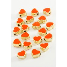 Depomix Kalp Mineli Bileklik ve Kolye Ucu Aparatı 1 Adet-Kırmızı