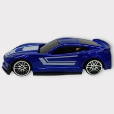 Metal Mini Arabalar  8 cm - Mavi - 1 (Lisinya)