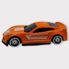 Metal Mini Arabalar  8 cm - Turuncu - 1 (Lisinya)