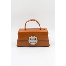 Kriste Bell Marka Ithal Kroko Kadın Çanta KB909 Camel