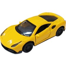 Çek Bırak Metal Araba - 4311B - Sarı (Lisinya)
