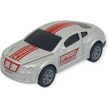 Çek Bırak Metal Küçük Arabalar 8 cm - SH40031 - Gri Spor Araba (Lisinya)