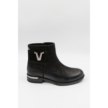 Venüs Kadın Hakiki Deri Yanı Toka Detaylı Günlük Bot 2553202K - Siyah - 36