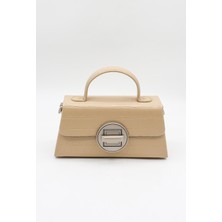 Kriste Bell Marka Ithal Kroko Kadın Çanta KB909 Bej