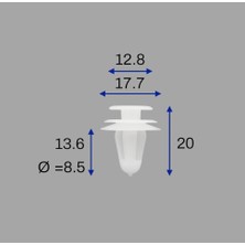 Klips 67771-02030 Toyota