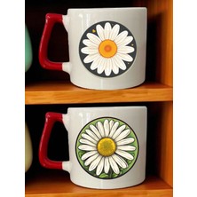 Papatyalı 2'li Kupa - Yakın Arkadaşa Alınabilecek Hediyeler, Yaratıcı Sevgili Hediyeleri