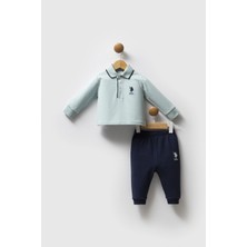 U.s.polo Assn Erkek Bebek 2 Li Takım - Su Yeşili