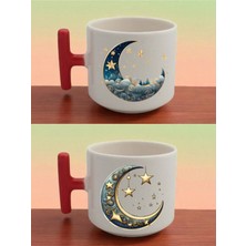 Ay Temalı Latte Bardağı - Araba Hediyesi, Kına Hediyeliği, Erkeğe Doğum Günü Hediyesi