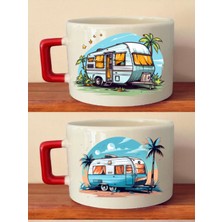 Karavan Baskılı Kahve Fincanı - Okul Hediyelikleri, Okul Hediyeleri, Öğrenciye Hediye